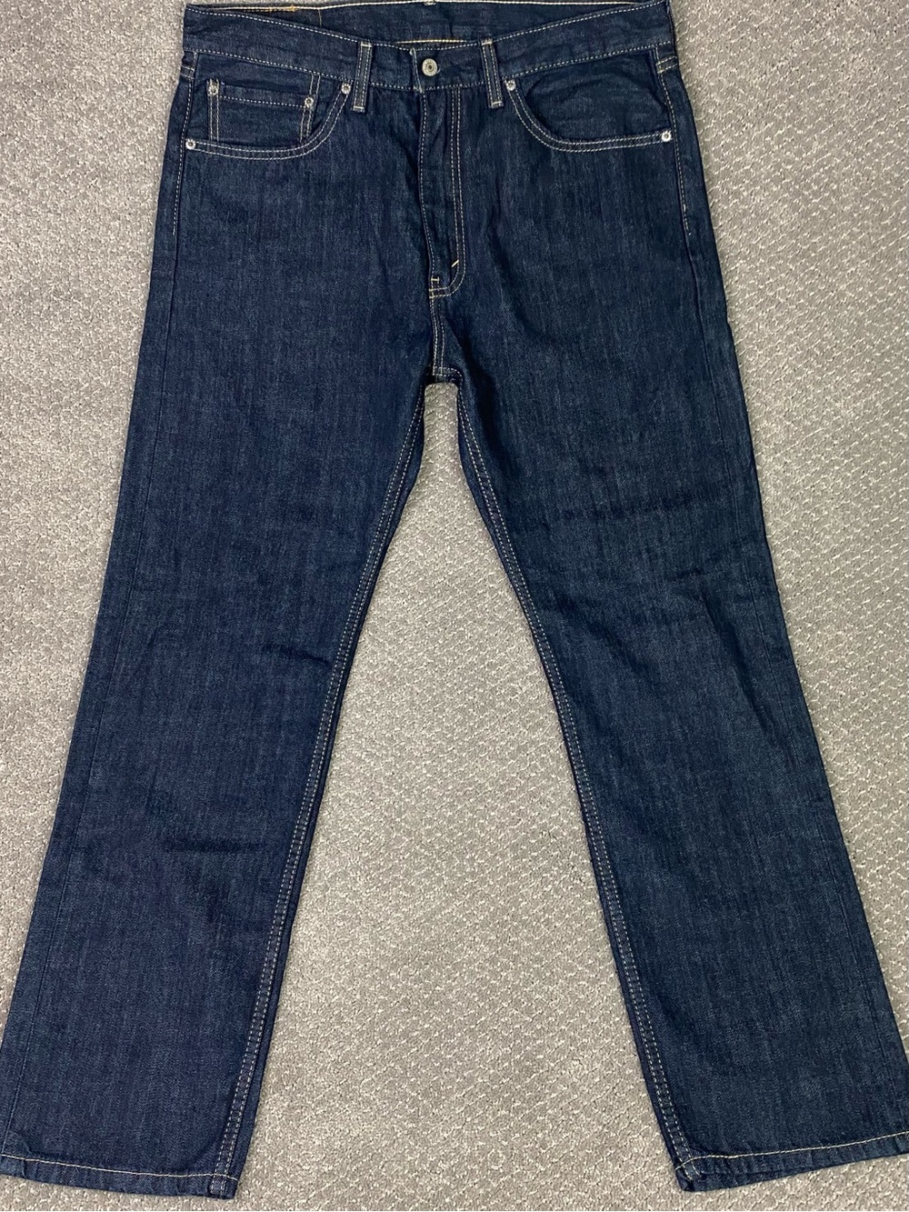Levi's 505 Regular Fit Straight Leg Jeans Mens 36x32 Blue Cotton Denim NWOT